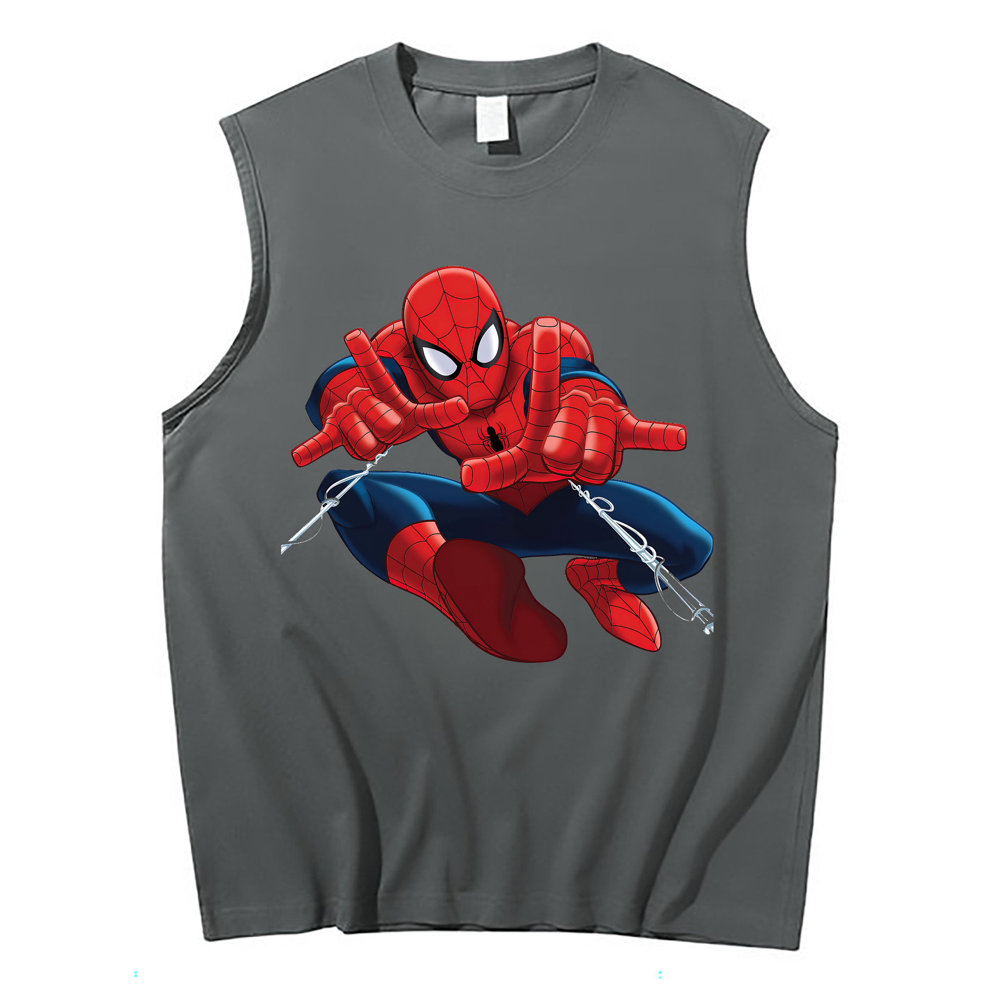 Spider Man スパイダーマン コットン100％タンクトップ（フロントプリント）